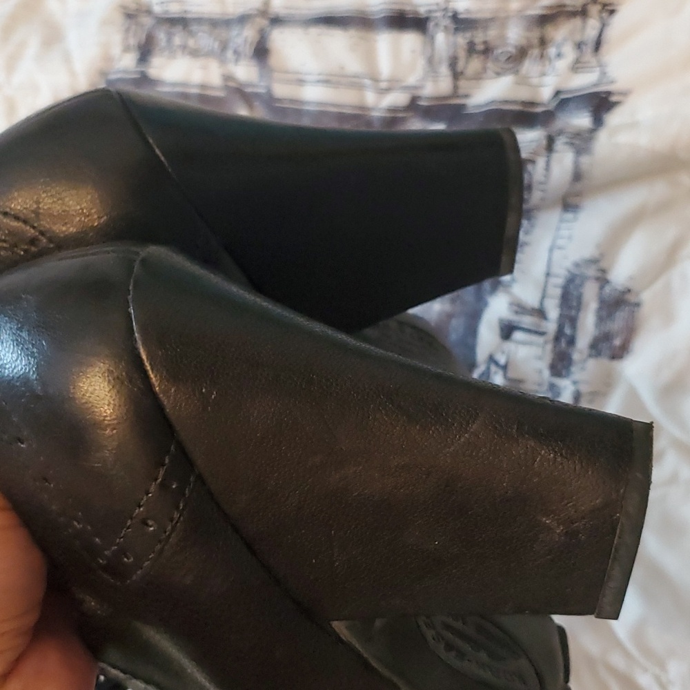 Vintage Kork-Ease Black Booties Shoes size 6 - Picture 5 of 5